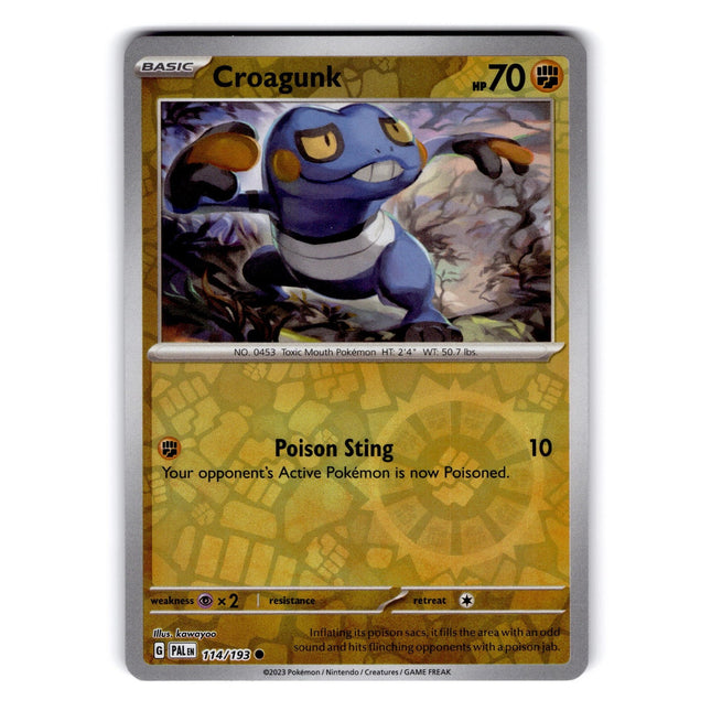 Croagunk Common SV02: Paldea Evolved 114/193 NM