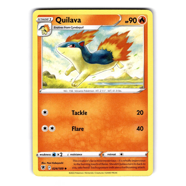 Quilava Uncommon SWSH10: Astral Radiance 024/189 NM