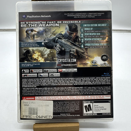 Crysis 2: Limited Edition (PlayStation 3, 2011) PS3