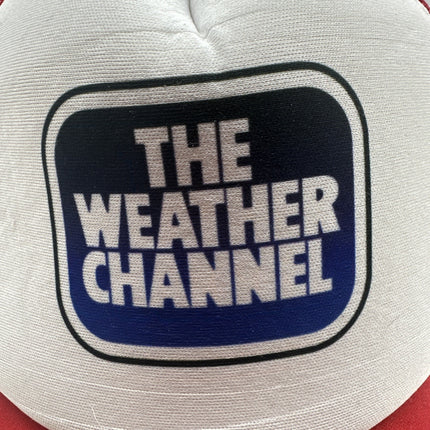 The Weather Channel Strapback Hat Blue One Size Colorblock Fahrenheit