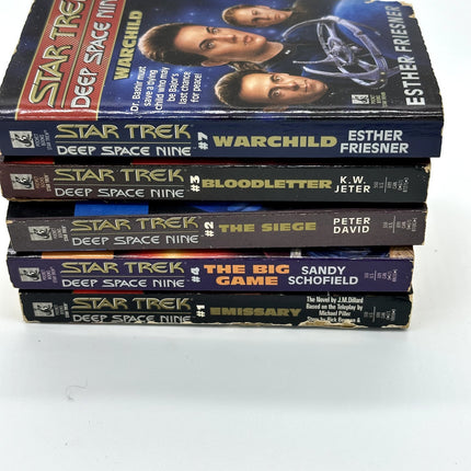 Star Trek PB Lot of 5 Deep Space Nine #1 #2 #3 #4 #7 first printing paper back