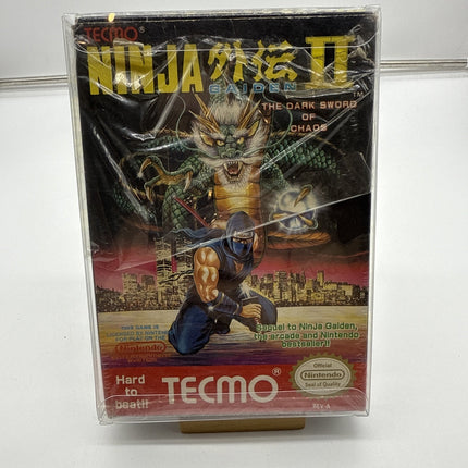 1990 NINTENDO NES TECMO NINJA GAIDEN II DARK SWORD OF CHAOS CIB HIGH GRADE