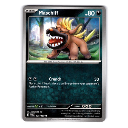 Maschiff Common SV01: Scarlet & Violet Base Set 136/198 NM
