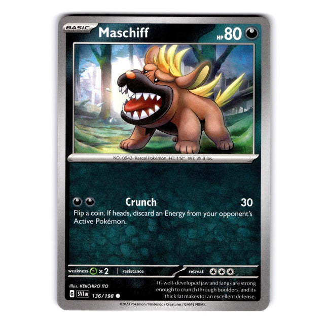 Maschiff Common SV01: Scarlet & Violet Base Set 136/198 NM