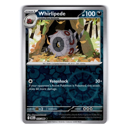 Whirlipede Common SV: Black Bolt 055/086 NM