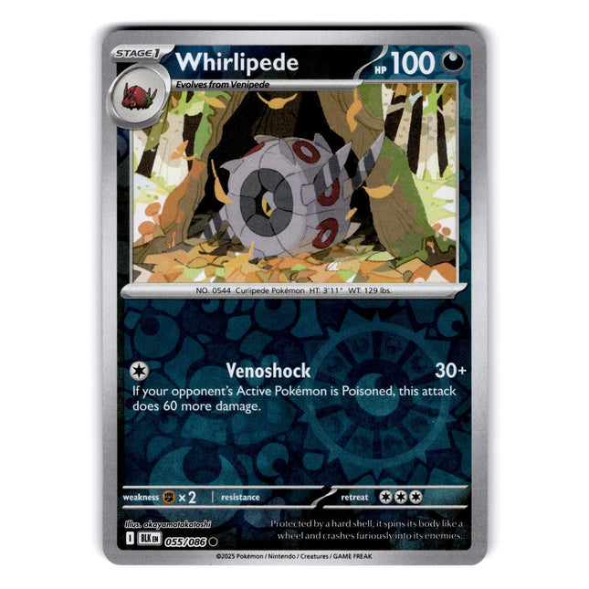 Whirlipede Common SV: Black Bolt 055/086 NM