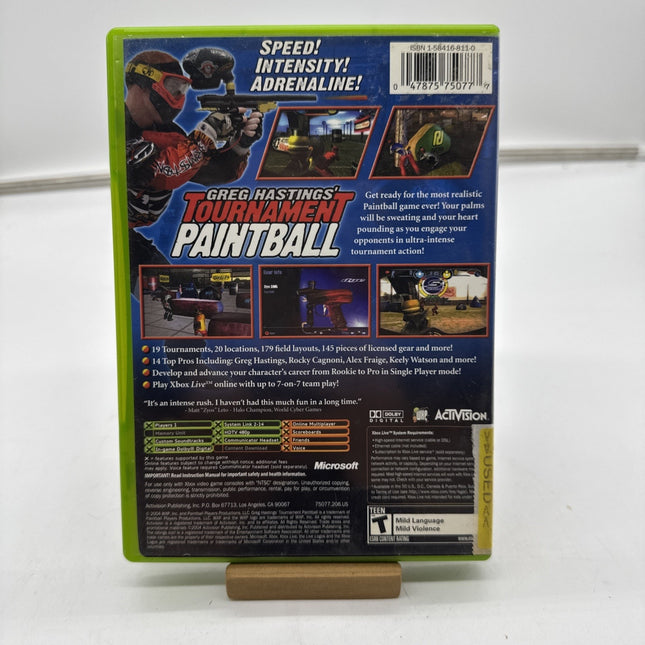 Greg Hastings' Tournament Paintball (Xbox, 2004) Complete CIB Tested Working