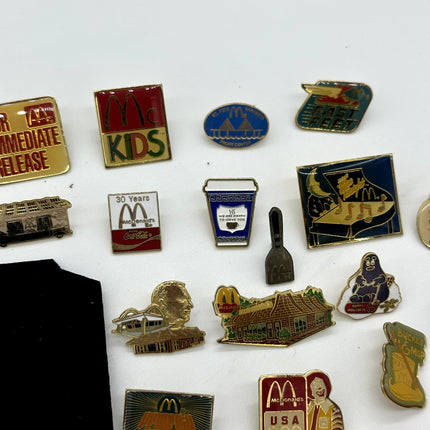 Lot Of 60+ Mcdonalds pins, mcdonalds worker pins, executive pin, and more
