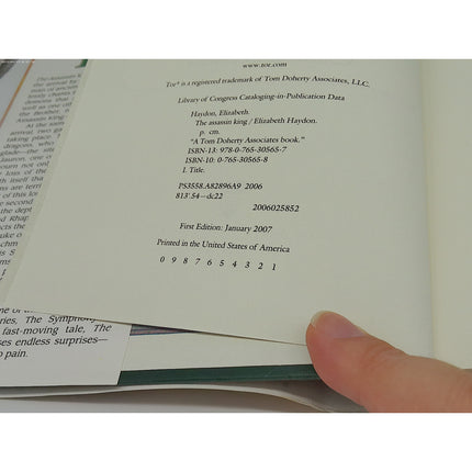 ELIZABETH HAYDON 1st First Edition Hardcover HC DJ The Assassin King Symphony Of