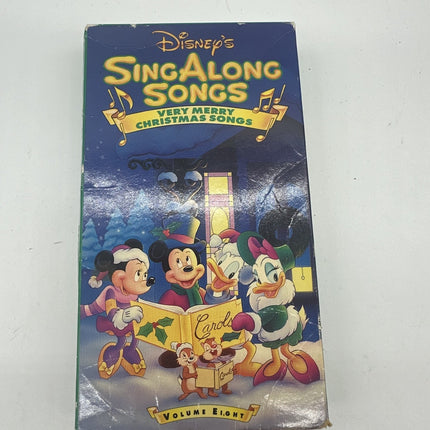 Disney Sing Along Songs Very Merry Christmas Song Vol. 8 VHS 1997 - Tested Ok