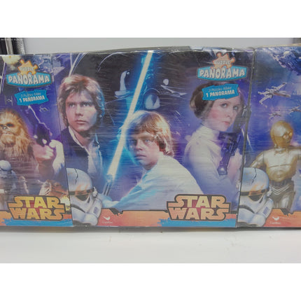 Original Trilogy Star Wars 3 in 1 Panoramic Jigsaw Puzzle Set / 211 Pieces NEW