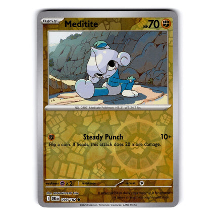 Meditite Common SV10: Destined Rivals 099/182 NM