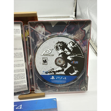 Persona 5 Steelbook Edition (PS4 PlayStation 4) Tested CIB Atlus Games Clean