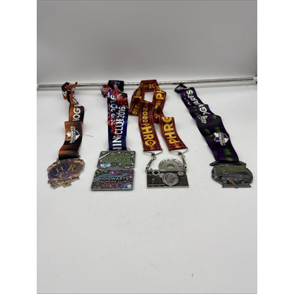 Harry Potter Hogwarts Running Club Race Medals Medallions W/ Lanyards Potterhead