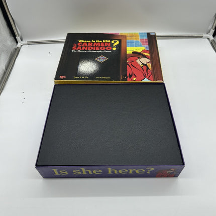 1993 Where in the USA is Carmen Sandiego? Board Game COMPLETE University Games