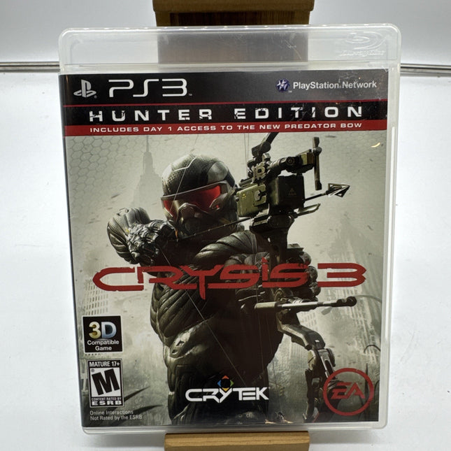 Crysis 3 - Hunter Edition (Sony PlayStation 3, 2013) Complete W/ Manual