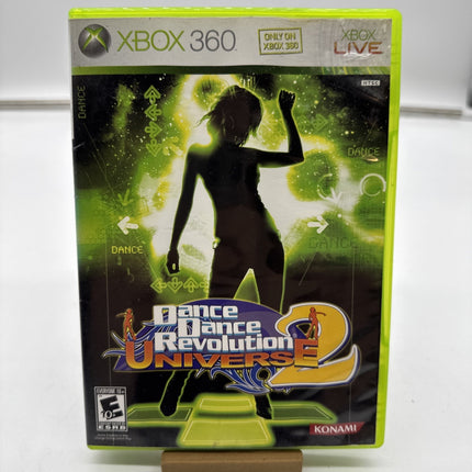Dance Dance Revolution Universe 2 Xbox 360 Complete In Box CIB Tested & Working