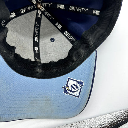 Vintage New Era Tampa Bay Rays Navy Blue Neo 39THIRTY Stretch Fit Hat large/xlar