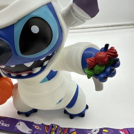 2025 Disney Parks Stitch GLOW IN THE DARK Mummy Halloween Popcorn Bucket NEW