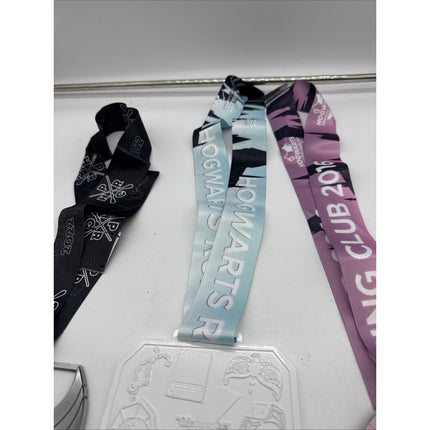 Harry Potter Hogwarts Running Club Race Medals Medallions W/ Lanyards Potterhead