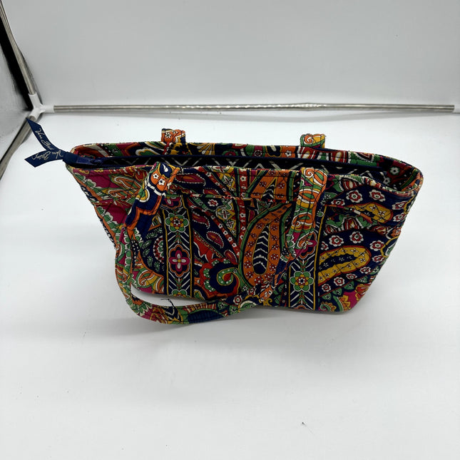 Vera Bradley Quilted Retired Warmer Swirls Paisley Shoulder Bag Purse Tote Bag