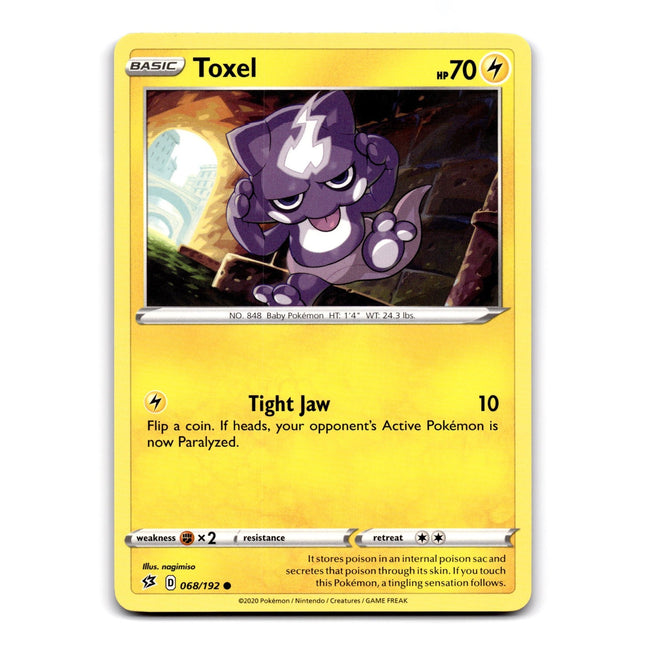 Toxel Common SWSH02: Rebel Clash 068/192 NM