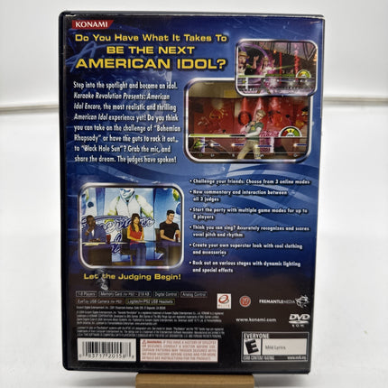 Karaoke Revolution Presents: American Idol Encore PS2 - CIB with Manual Tested