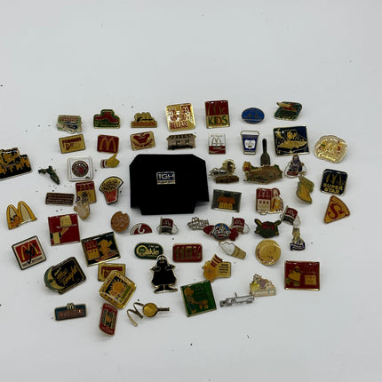 Lot Of 60+ Mcdonalds pins, mcdonalds worker pins, executive pin, and more
