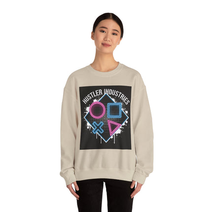 Hustler Industries Neon Arcade Crewneck Sweatshirt