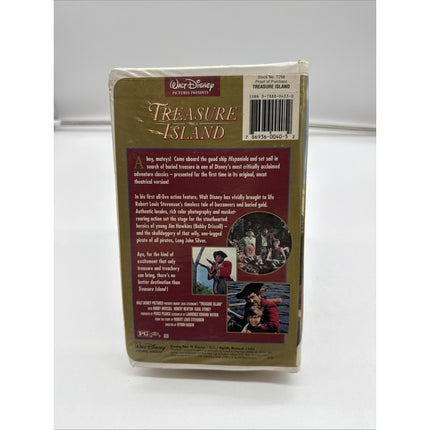 Treasure Island VHS Disney Clamshell Original Walt Disney Live Action
