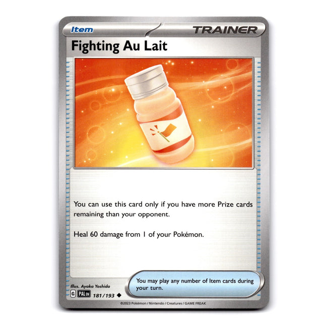Fighting Au Lait Uncommon SV02: Paldea Evolved 181/193 NM