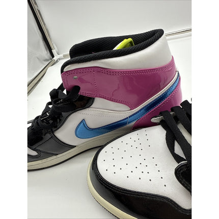 Size 13 - Air Jordan 1 SE Mid Cyber Active Fuchsia Pink Green