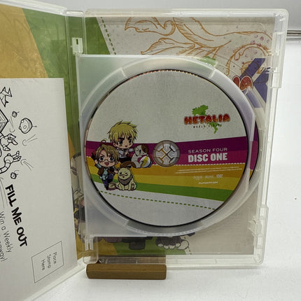 Todd Haberkorn Signed Copy Of Hetalia World Series Season 4 DVD 2 Disc Set