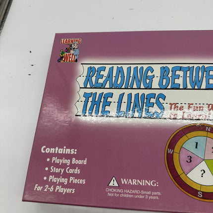 Reading Between the Lines Board Game 2002 Blue Level Edition - Learning Well