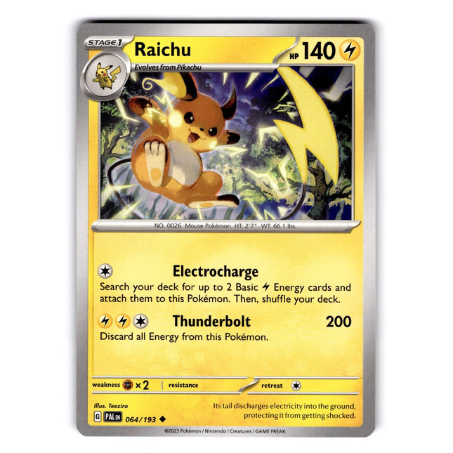 Raichu Uncommon SV02: Paldea Evolved 064/193 NM