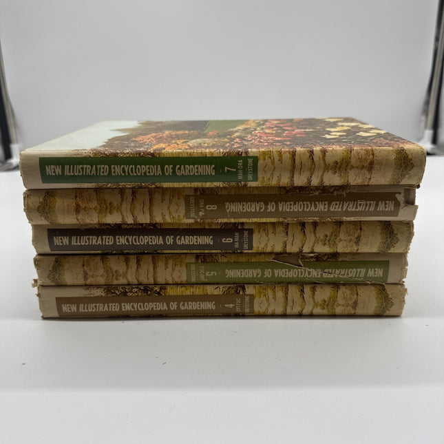 New Illustrated Encyclopedia of Gardening 4 5 6 7 8 Volume Set Everett 1964