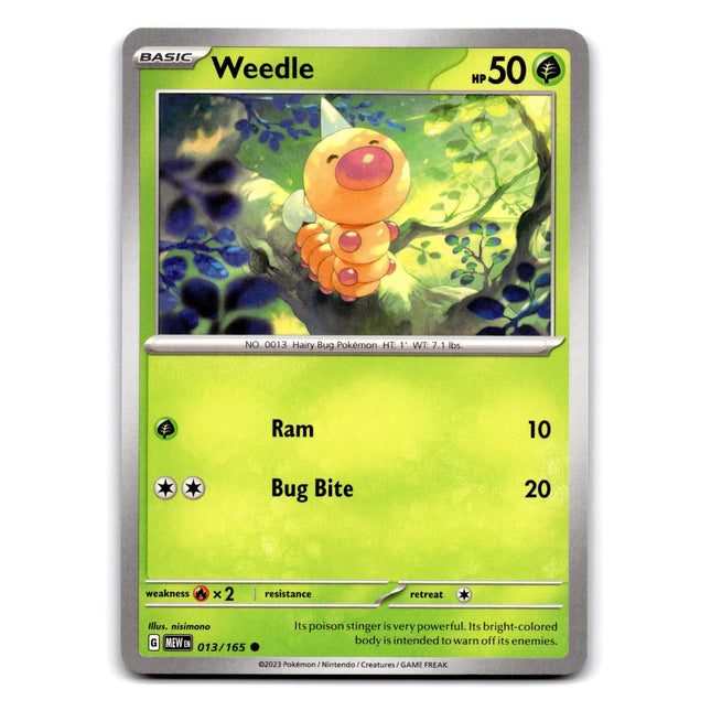 Weedle Common SV: Scarlet & Violet 151 013/165 NM