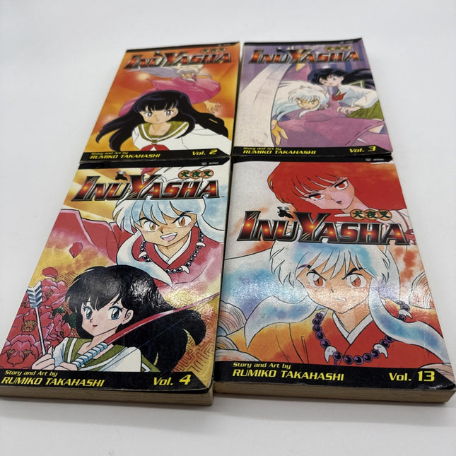 Inuyasha Manga Volume 2, 3, 4, 13 Art By Rumiko Takahashi English Manga