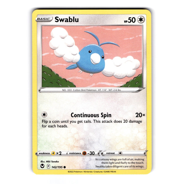 Swablu Common SWSH12: Silver Tempest 142/195 NM