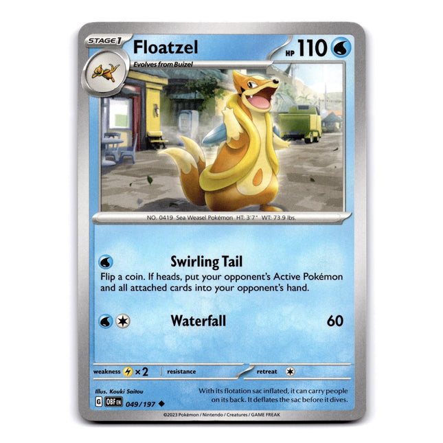 Floatzel Uncommon SV03: Obsidian Flames 049/197 NM