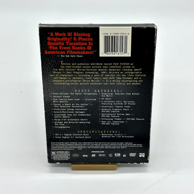 Pulp Fiction (DVD, 2002, 2-Disc Set, Collectors Edition) John Travolta