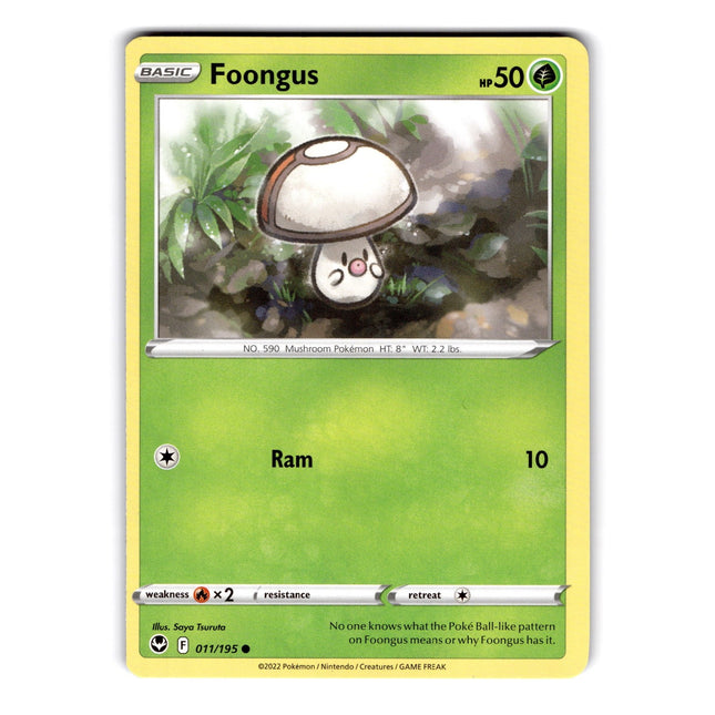 Foongus Common SWSH12: Silver Tempest 011/195 NM