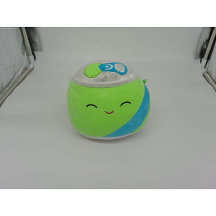 Squishmallow 7.5" Gist The Soda NEON PLUSH Like New Pillow Small Happy soda can