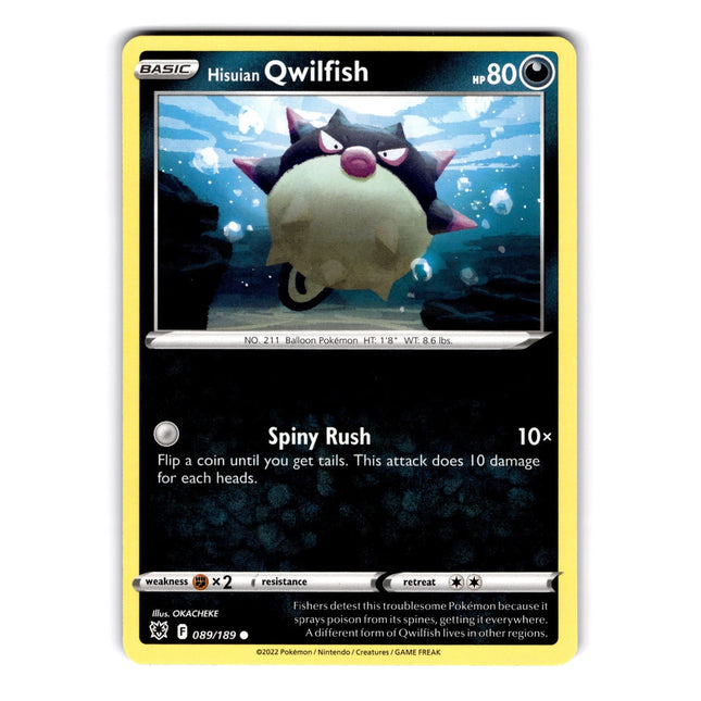 Hisuian Qwilfish (89) Common SWSH10: Astral Radiance 089/189 NM