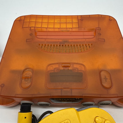 Nintendo 64 Console - NUS-001 -Funtastic Fire Orange - N64 - TESTED & Working !