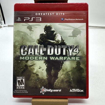 Call of Duty 4 Modern Warfare (Sony PlayStation 3, 2010) PS3 CIB Complete Manual