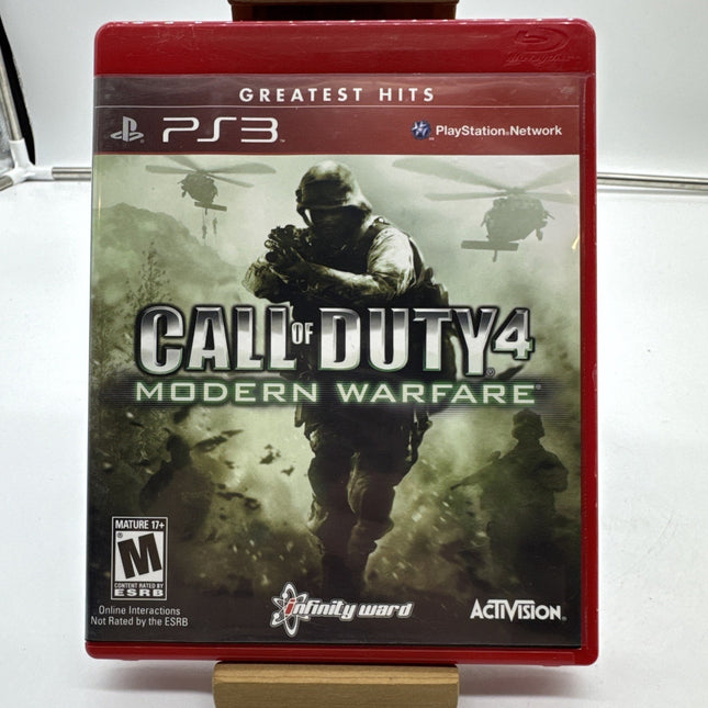 Call of Duty 4 Modern Warfare (Sony PlayStation 3, 2010) PS3 CIB Complete Manual