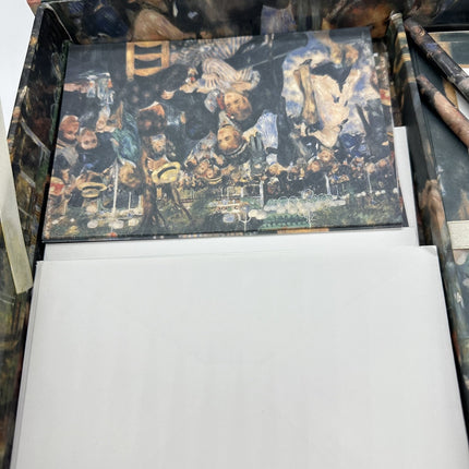 Bal du moulin de la galette - by Pierre-Auguste Renoir stationary set unused