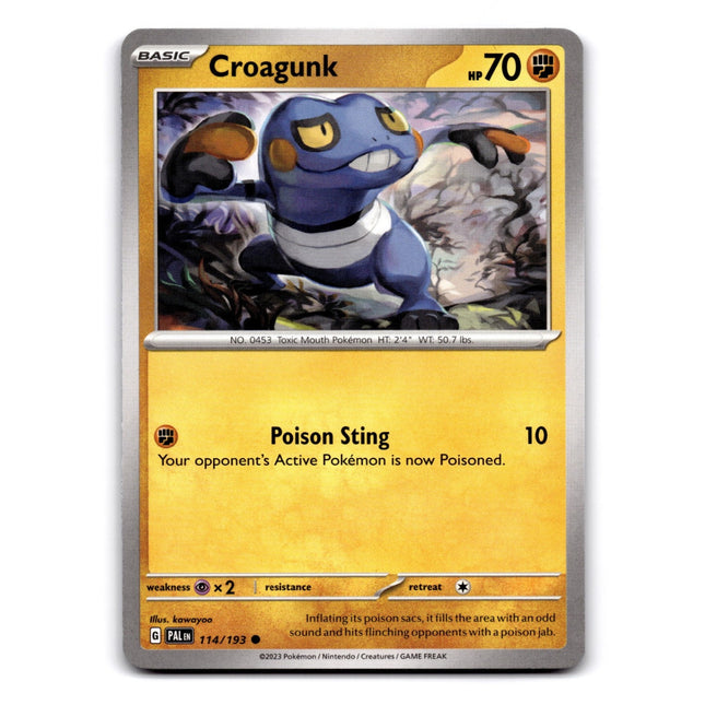 Croagunk Common SV02: Paldea Evolved 114/193 NM