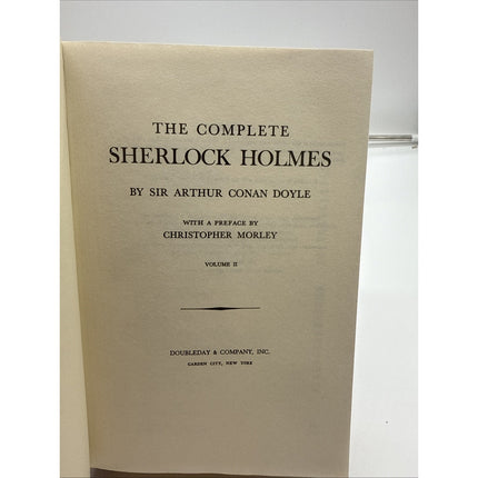 The complete Sherlock Holmes Vol 2 1930 Doubleday HC